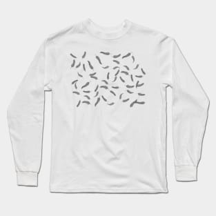 Feather Pattern Long Sleeve T-Shirt